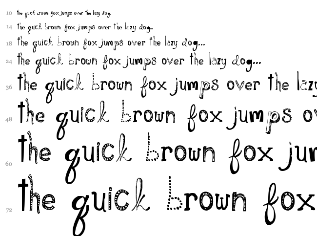 Please Show Me Love font waterfall